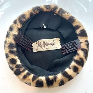 Vintage Leopard Beret